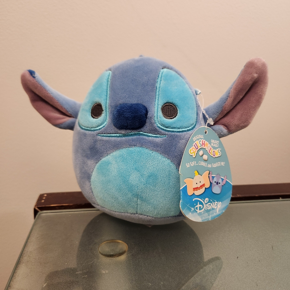 Disney Squishmallows 5" Stitch Blue Plush Stuffed Animal Toy Kellytoy